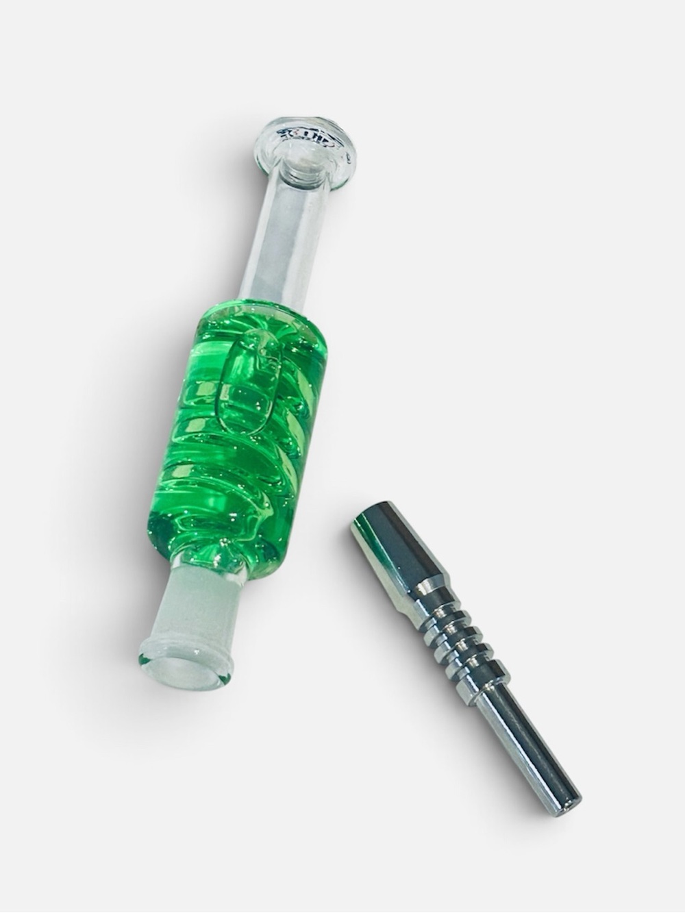 Green Glass Glycerin Filled Nectar Collector